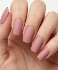 Cat-Eye Matte Dusty Rose Press-On Nails