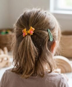 Teddy Bear Hair Band and Clip Combo Set (Random Color)