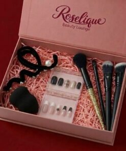 Chic Velvet and Gold Glamour Beauty Bundle Set