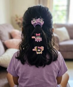 Kuromi Hair Clip and Scrunchie Combo Set of 8