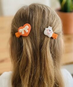 Charming Character Hair Clips Set of 4 (Random Colors)