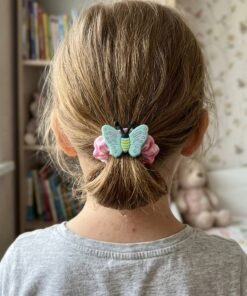 Butterfly Charm Hair Scrunchies Set of 4