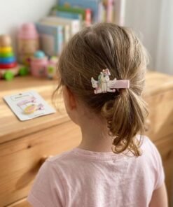 Unicorn and Citrus Slice Charm Hair Clips Set of 2